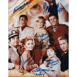 Land of the Giants cast signed genuine authentic autograph signature photo.