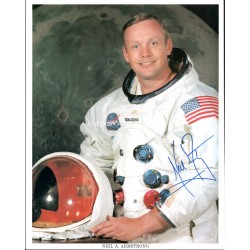 Neil Armstrong Apollo 11 genuine authentic autograph signed signature photo.