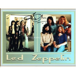 Robert Plant Led Zeppelin genuine authentic autograph signed signature photo.
