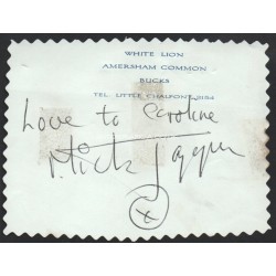 Mick Jagger Rolling Stones genuine authentic autograph signed signature photo.