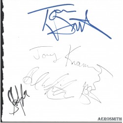 Aerosmith music genuine authentic autograph signed signature photo.