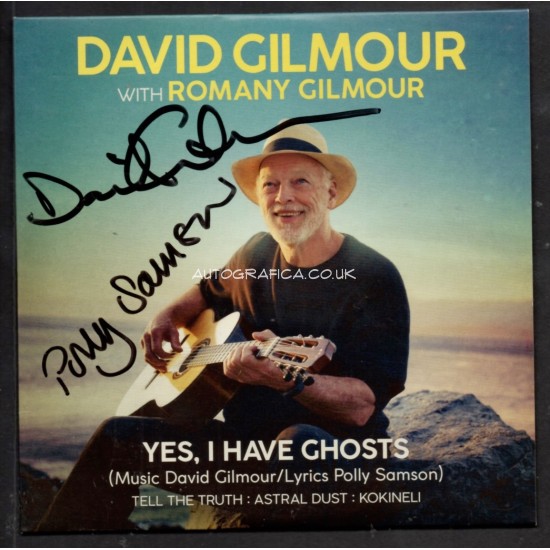 Dave Gilmour Pink Floyd genuine authentic autograph signed signature CD