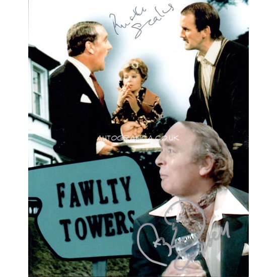 Prunella Scales Ken Campbell genuine authentic autograph signed signature photo.