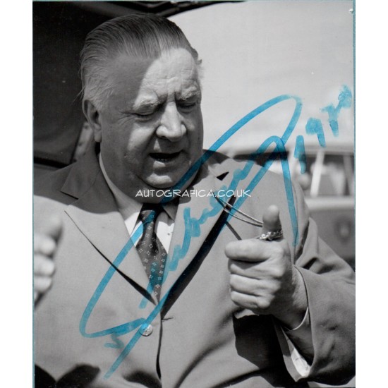  Alfred Neubauer Mercedes genuine authentic autograph signed signature photo.