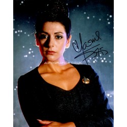 Marina Sirtis Star Trek genuine authentic autograph signed signature photo.