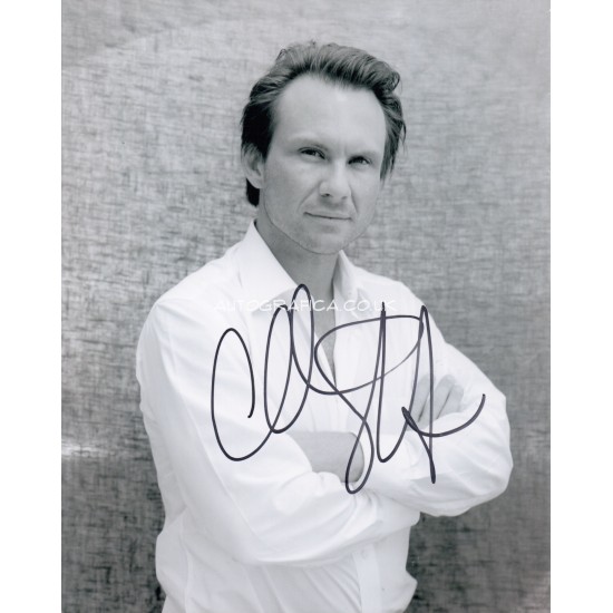 Christian Slater genuine authentic autograph signed signature photo.
