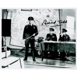 Richard Todd Dambusters genuine authentic autograph signed signature photo.