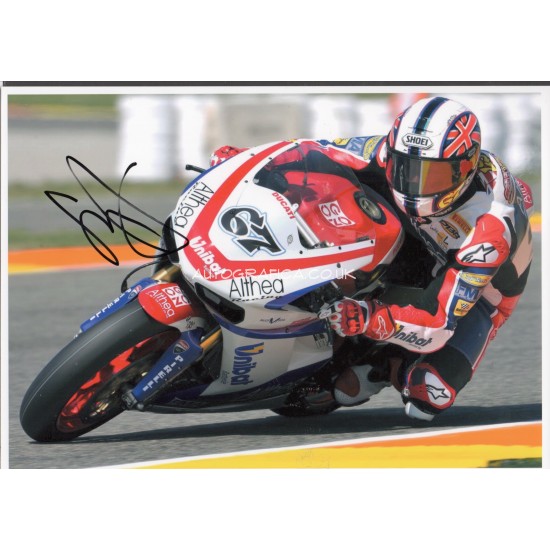 Shane Byrne motorcycling genuine authentic autograph signed signature photo.
