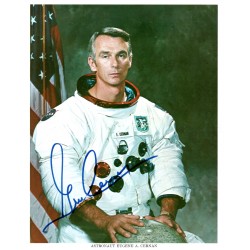 Gene Cernan Apollo genuine authentic autograph signed photo UACC