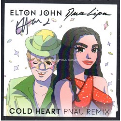 Elton John Cold Heart genuine authentic autograph signed signature CD