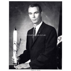 Apollo 17 signed Gene Cernan litho authentic genuine signature.
