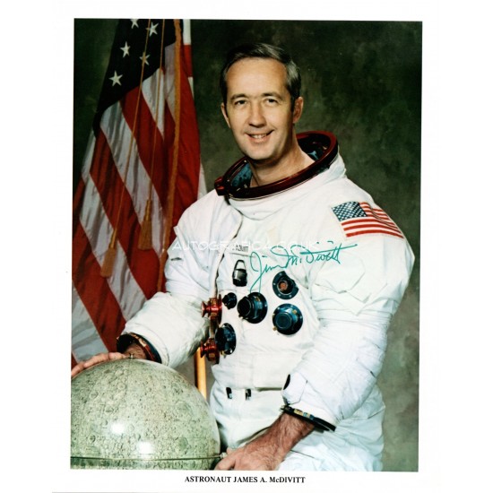 Apollo Jim McDivitt authentic genuine signed image COA UACC