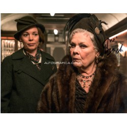 Judi Dench Poirot signed original genuine autograph authentic photo