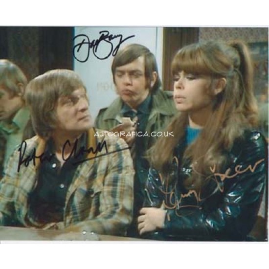 Please Sir cast authentic signed autograph colour photo