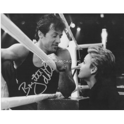 Rocky Stallone Brigitte Nielsen signed colour photo 3