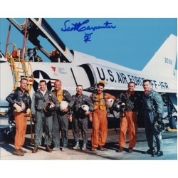 Mercury Scott Carpenter signed autograph colour photo 1 COA UACC