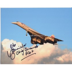 Concorde Mike Bannister authentic signed autograph photo 1