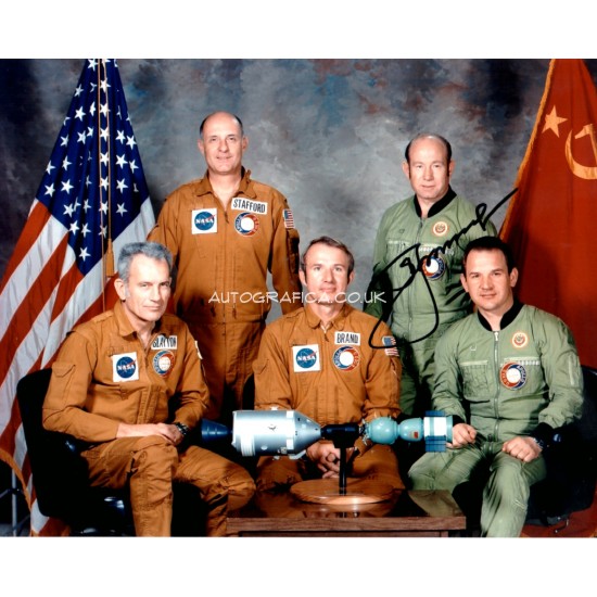 Cosmonaut Alexei Leonov space genuine signed autograph photo COA
