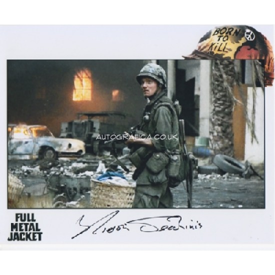 Full Metal Jacket Kieron Jechinis genuine signed authentic signature photo