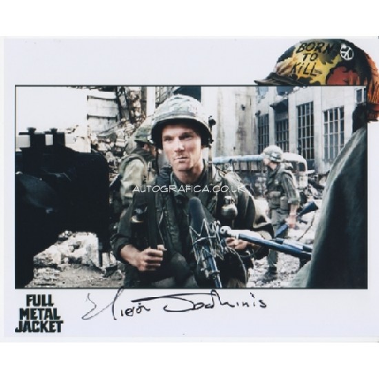 Full Metal Jacket Kieron Jechinis genuine signed authentic signature photo