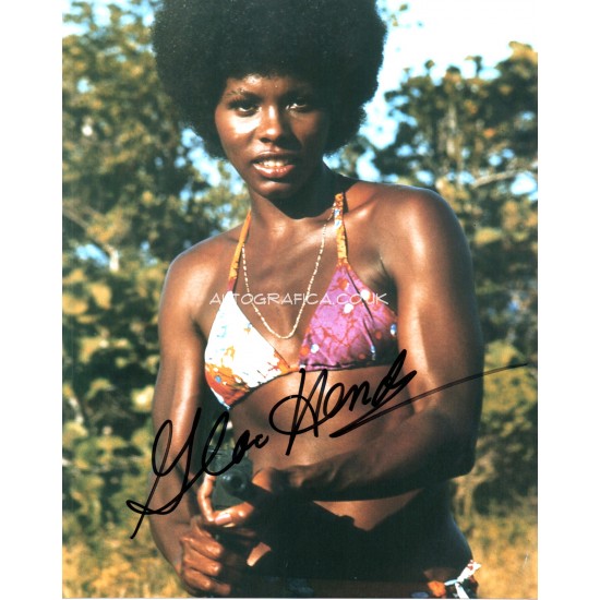 James Bond Gloria Hendry genuine signed authentic signature photo