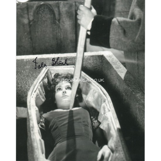 Isla Blair Dracula Horror genuine signed authentic signature photo