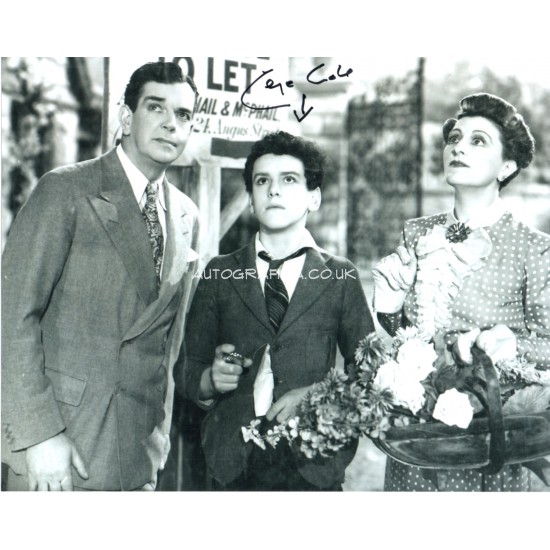 George Cole authentic signed autograph photo COA UACC 3