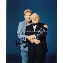Mickey Rooney and Jan Rooney authentic signed autograph photo