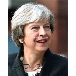 Theresa May Politics signed authentic autograph photo 2 COA