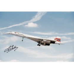 Les Brodie pilot signed genuine authentic autograph Concorde COA