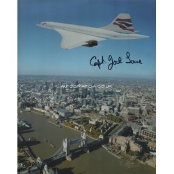 Jock Lowe pilot signed genuine authentic autograph Concorde COA