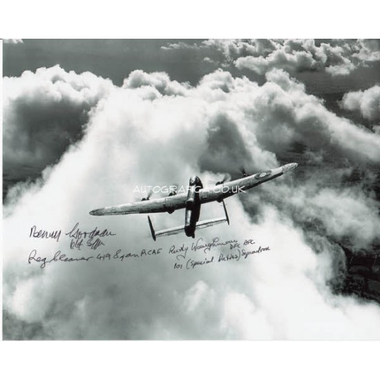 Lancaster multi veteran signed signed authentic autograph photo 2