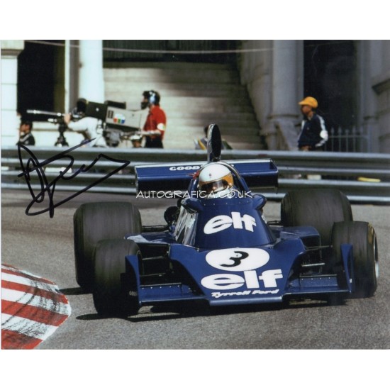 Jody Scheckter Tyrrell F1 genuine signed authentic autograph photo AFTAL