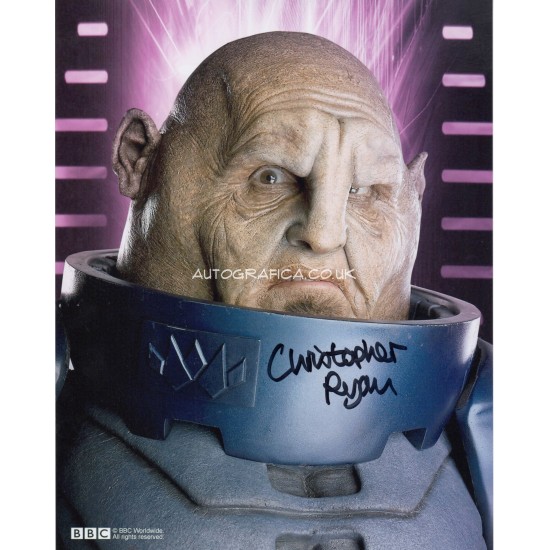 Doctor Who Christopher Ryan authentic genuine signed autograph photo AFTAL 