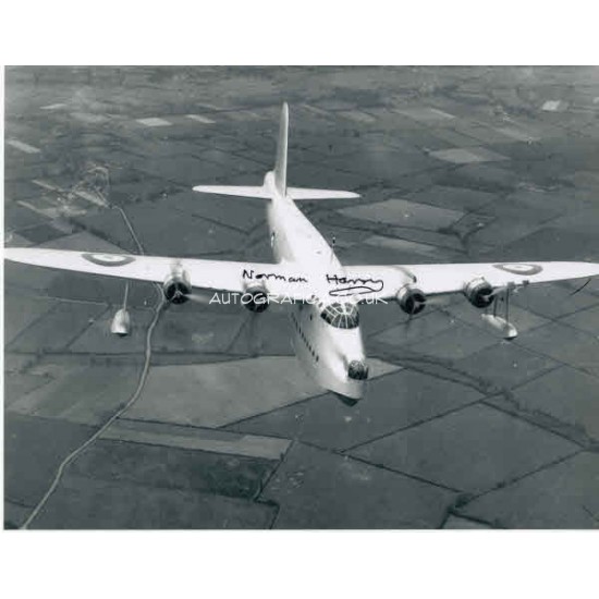 Norman Harry Shorts Concorde etc authentic genuine signed autograph photo