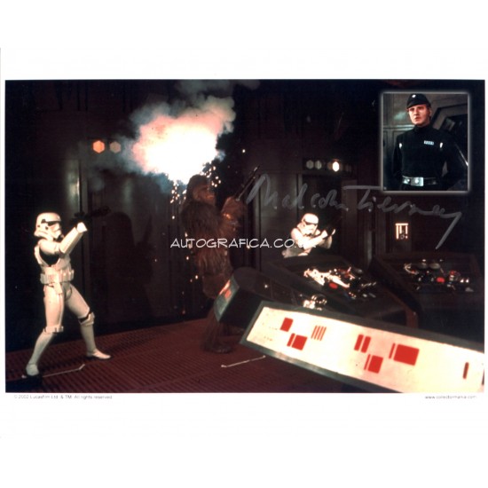 Star Wars Malcolm Tierney genuine signed authentic autograph photo COA