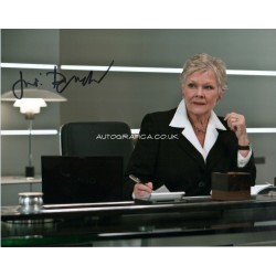Judi Dench James Bond signed genuine signed authentic autograph photo